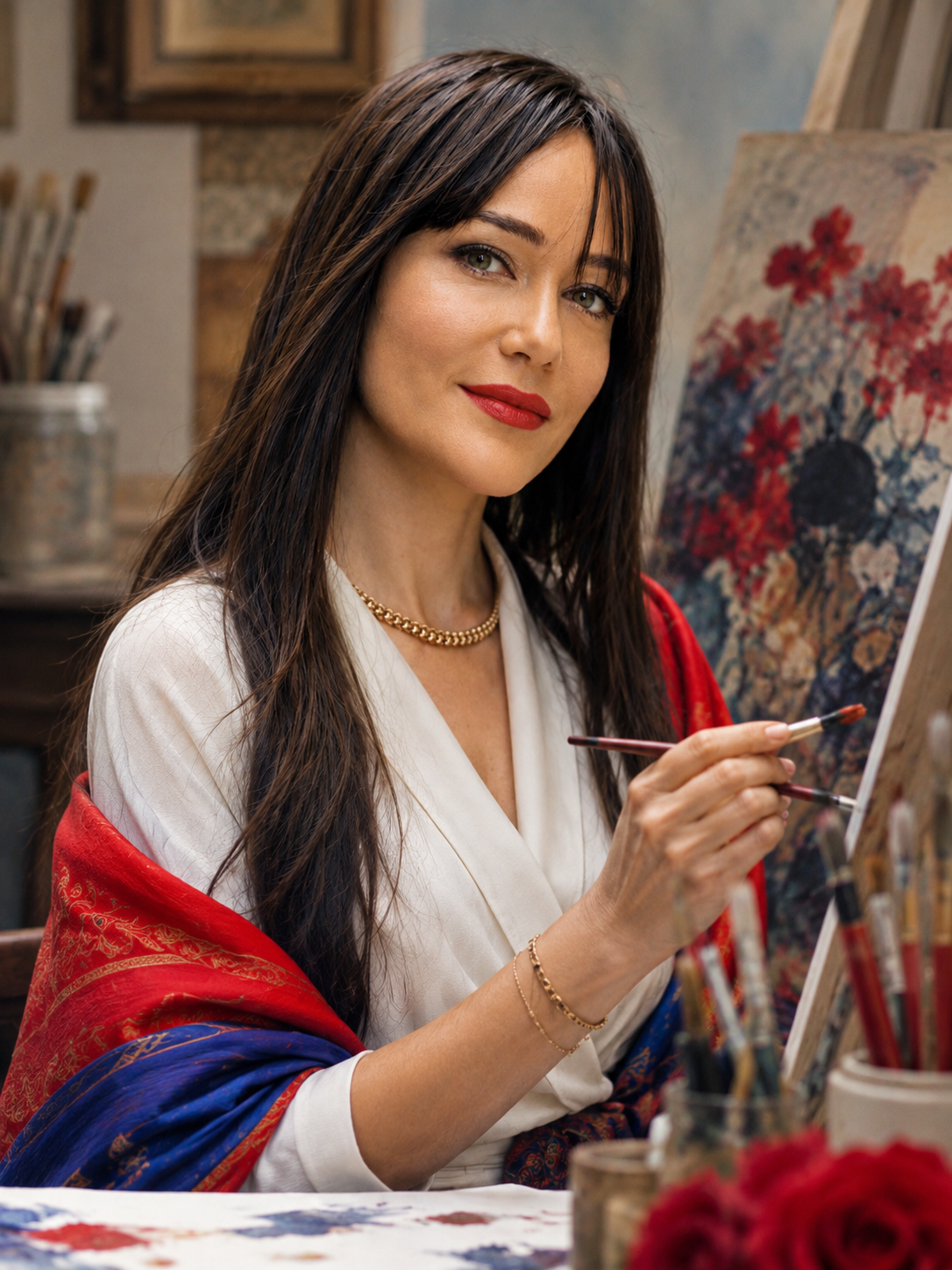 Mell Hippchën à l'atelier